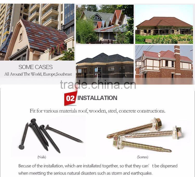 Wanael 2014 chinese antique roof with aluminum-zinc plated steel sheet and colorful stone chips