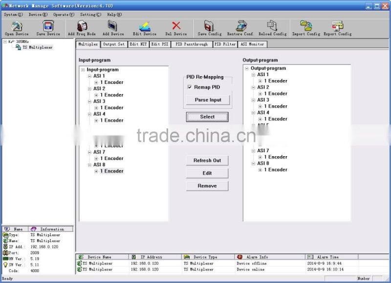 SC-2101 TS ASI Multiplexer/TS ASI MUX