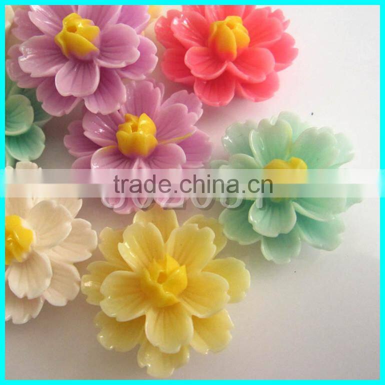 Resin Flower Jewelry Flower Rose Emboss Flower