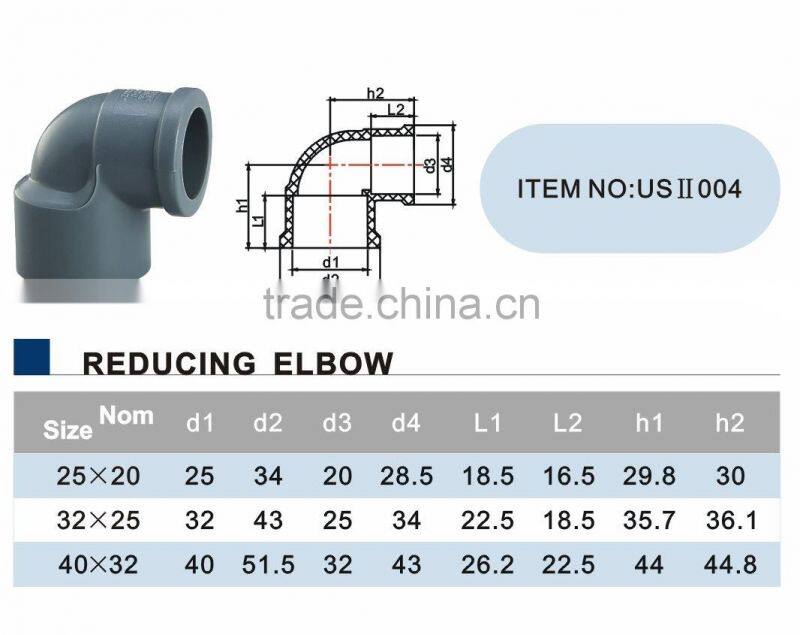 ERA Reducing Elbow(PVC Pressure Fittings Type II)