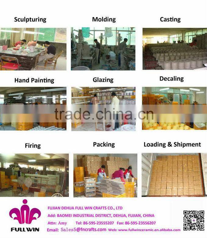 Elephant design bulk ceramic candy jar with 3D lid