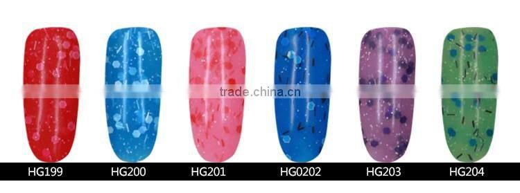 Popular 15ml UV Gel Nail Polish Soak Off UV Color Gel, Professional Nail UV Gel