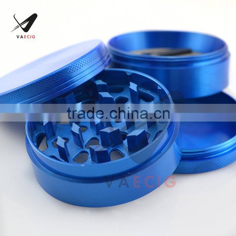 VA Herb Grinder with Pollen Catcher with 34 Teeth for Fine Grinding - 4 Pieces zinc alloy weed grinder