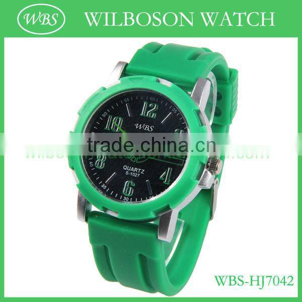 Hot sale quartz japan movement silicon vogue watch