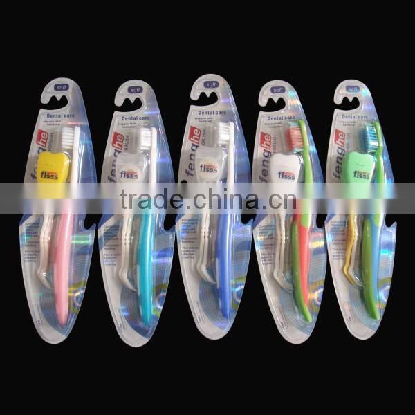 nylon bristle toothbrush with dental floss FDA