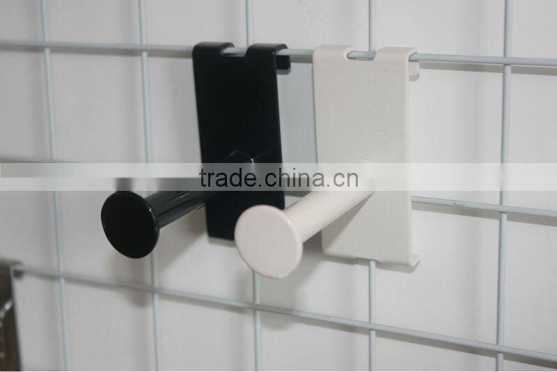 HOT saling U-Shape Chrome Gridwall Hangrails - Round Tubing for Grid Panels