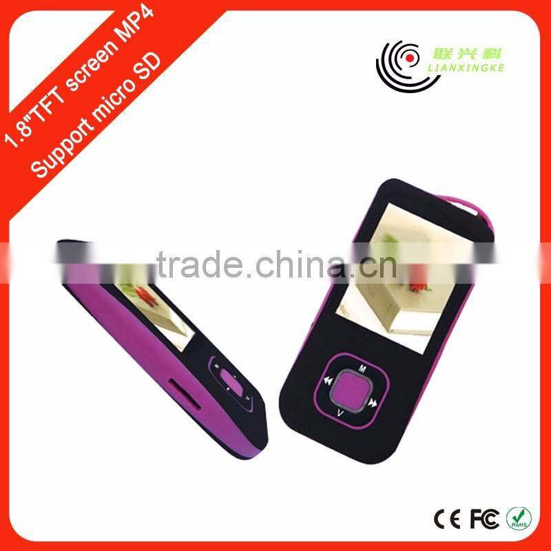 1.8"TFT screen mp4 mobile movie video songs player Support bluetooth
