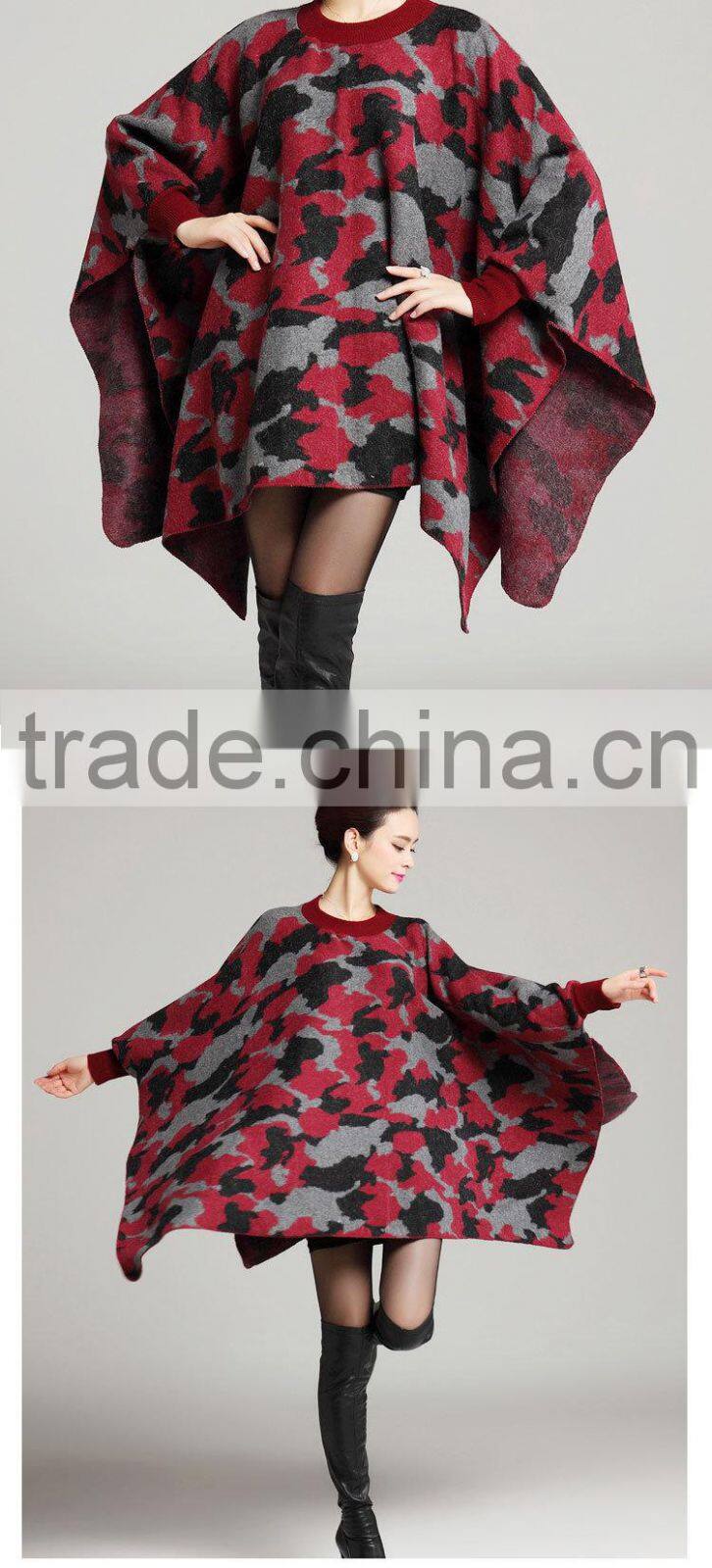 2015 Europe acrylic cape coat cloak