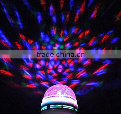 Hot Selling B22/E27 Crystal Rotating Led bulb