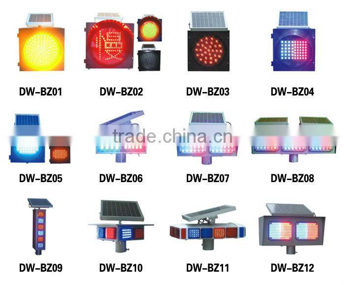 Red or Black Solar Amber-slow Warning Light