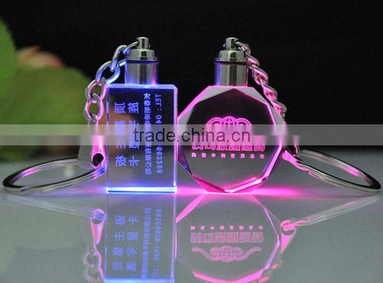 promotional engraved crystal smart car keychain