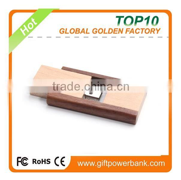 New product 2016 innovative product high capacity swivel wood usb stick