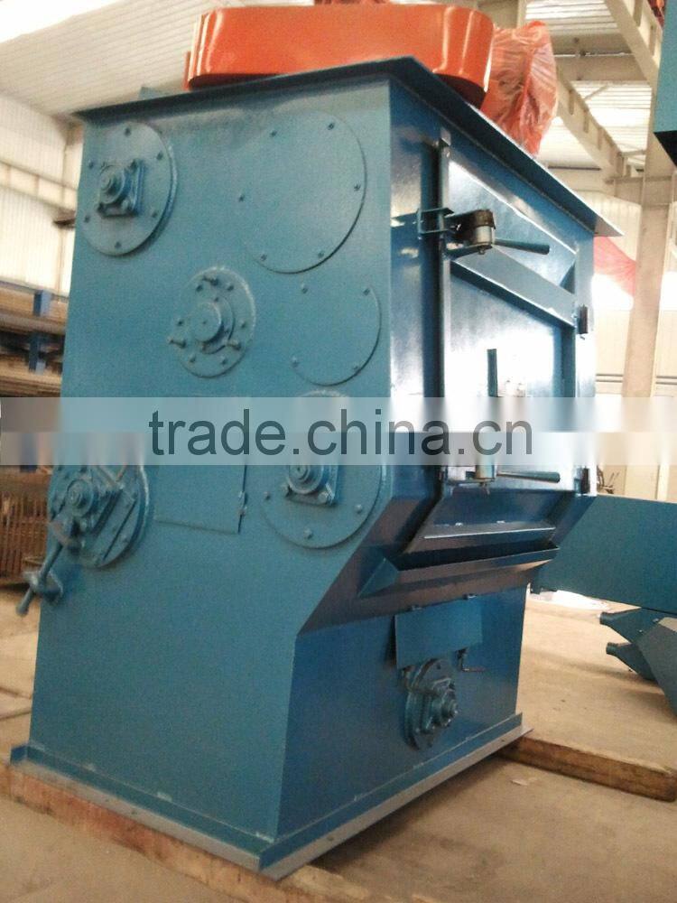 Q32 Tumble rubber/steel belt barrel shot blasting equipment China