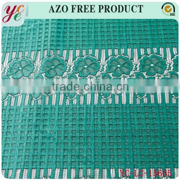 China supplier polyester nylon elastic lace african lace fabric for garment