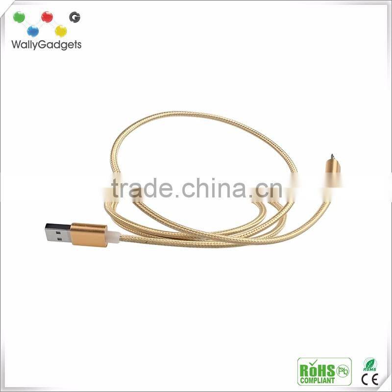 shenzhen wallygadgets Specialized dual micro USB data cable connection for Android and IOS mobile phone