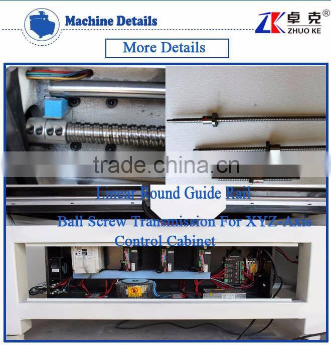 Hot Sale CNC Router Machine ZK-6090 For Non-Metal Materials 600*900MM With Temperature Display&DSP Offline Control System