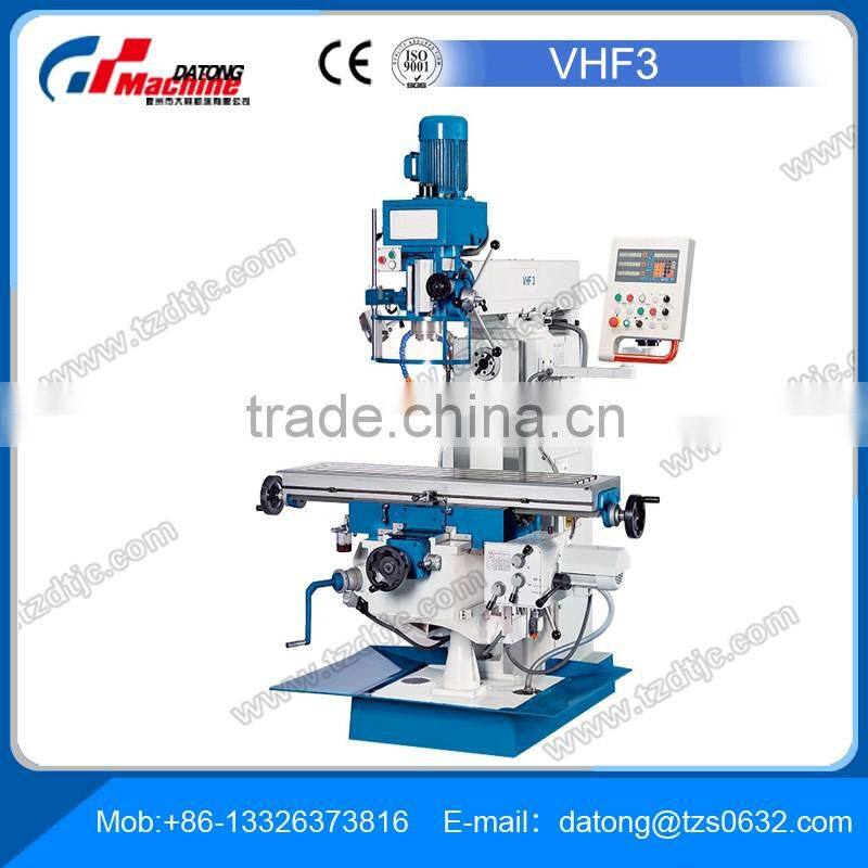 Universal Milling Machine VHF3 with more travels and infinitely variable speed
