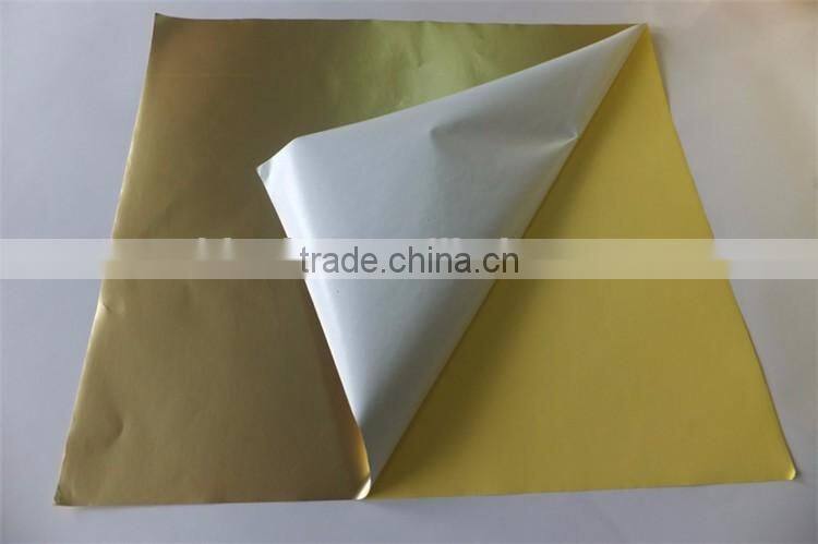 Gold decorative paper self adhesive foil