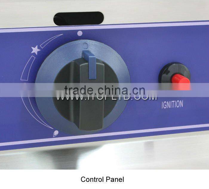 gas griddle with CE commercial induction griddle