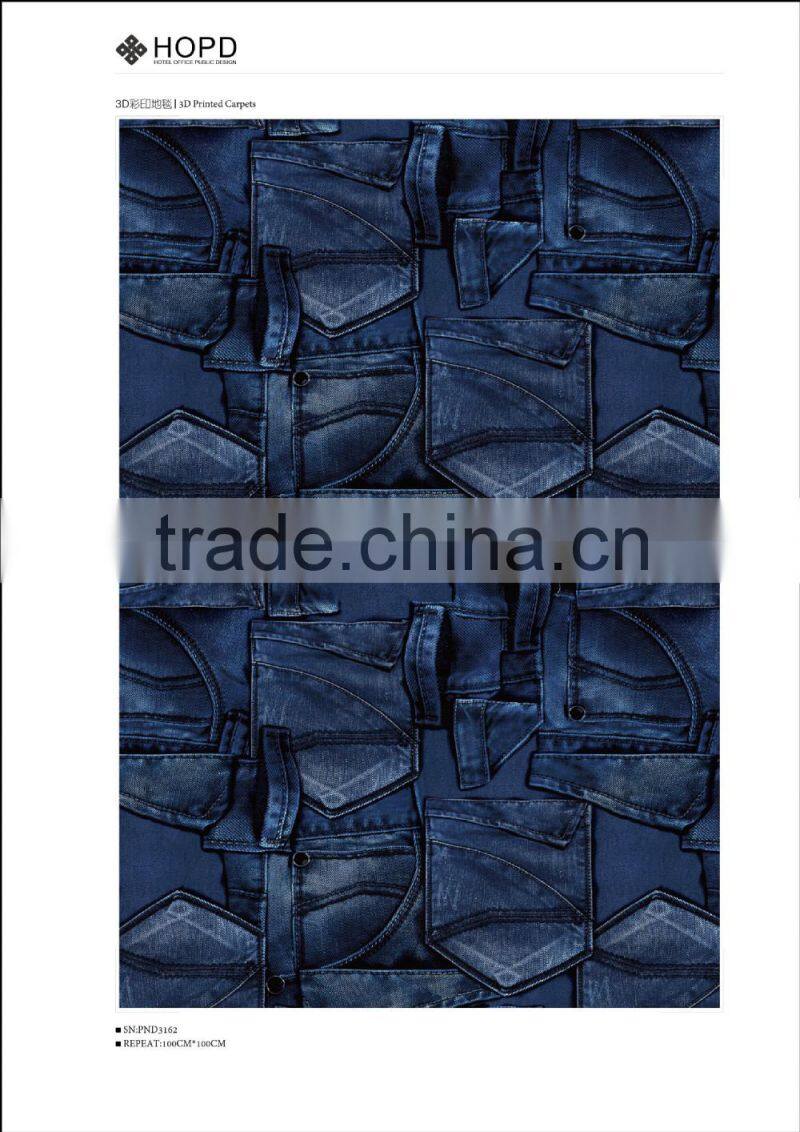 Amazing design pattern 3D printed Carpet for decoration, hotel, ballroom