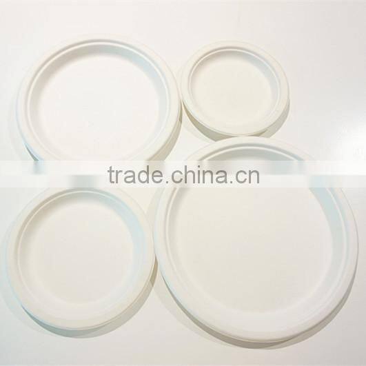 Disposable Biodegradable Bagasse Round Plates