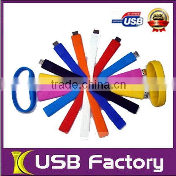 In stock usb flash drive bracelet usb drive 64GB