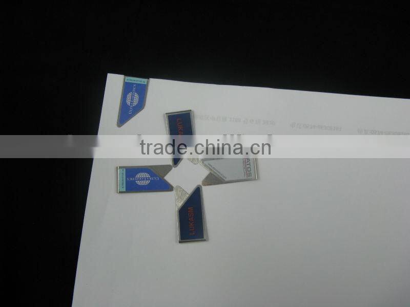 logo printed colorful paper clip