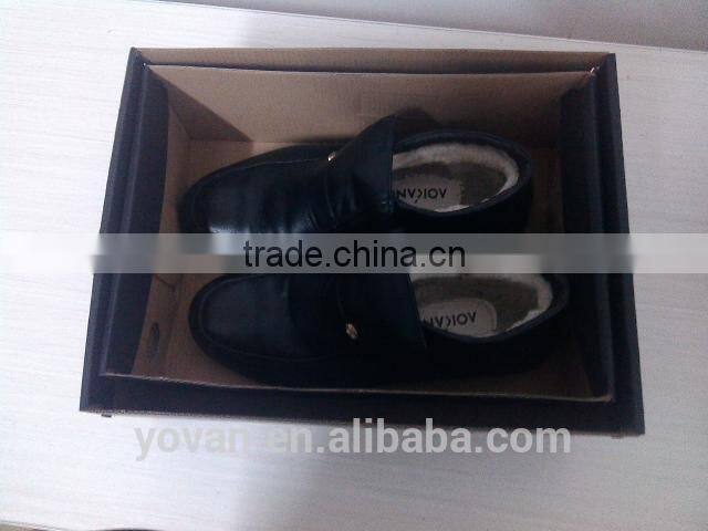 100% Handmade OEM Cardboard Black UV Printing Shoes Packaging box