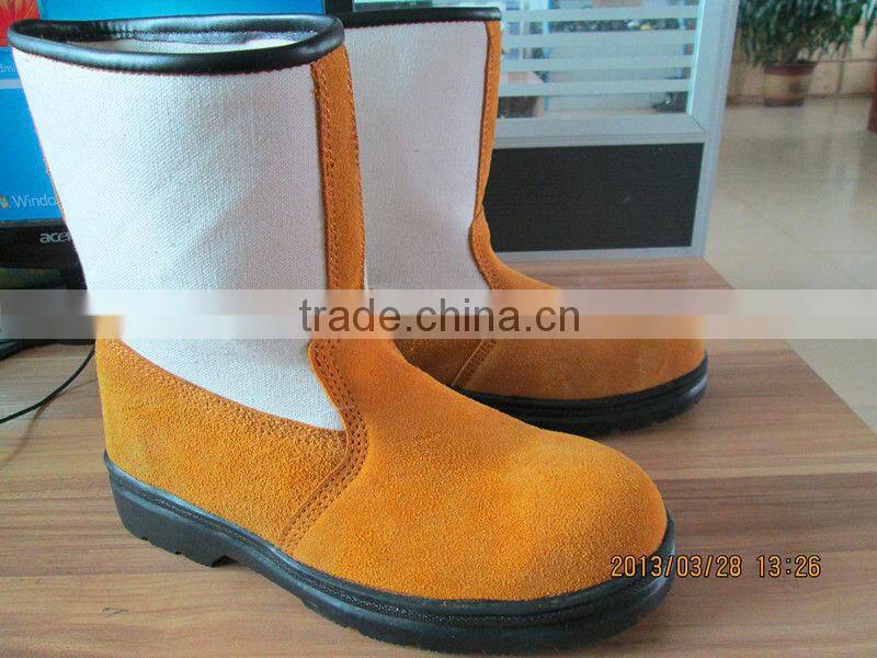 no lace rubber safety boot