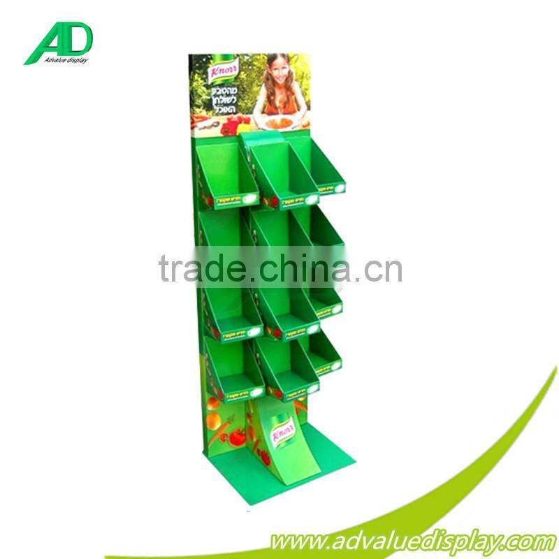 Body Wash Custom 4 trays Cardboard Display Shelves For Personal Care