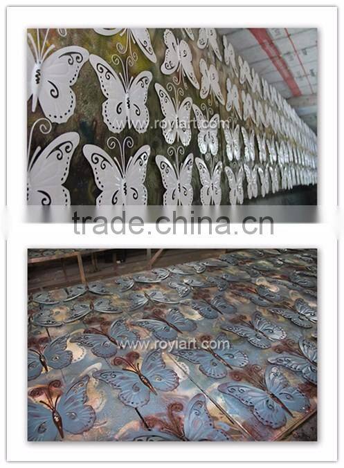 Wholesale Homemade Wall Hanging Flower Art Metal Crafts for Home Decor