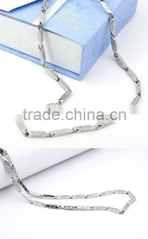 KSTONE Punk Stainless Steel Byzantine Link Chain Men's Bracelet with Necklace Jewelry Set