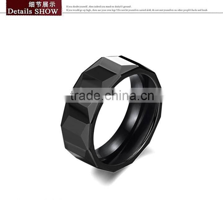KSTONE 2015 latest charm design black ceramic rings for men and women