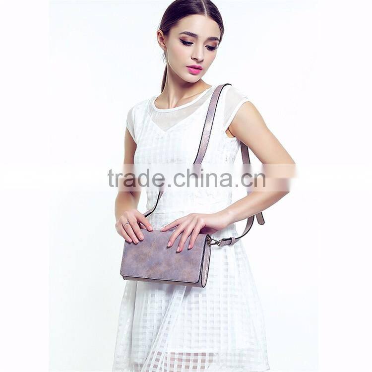 Factory Top Grade Quality Gold Lady Purses Messenger Bags Women PU Leather Clutch Bags