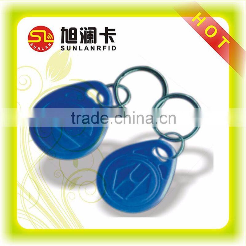 punched hole 13.56MHz rfid magnetic key fob for access control system
