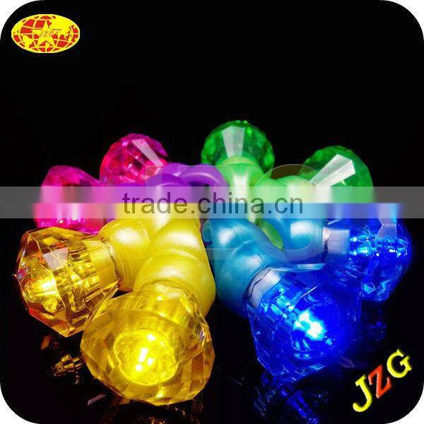 13years factory supply finger ring flashing led light party decor cheap promotional gift plastic led light finger ring