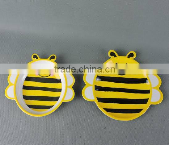 Bee shape melamine children dinner set