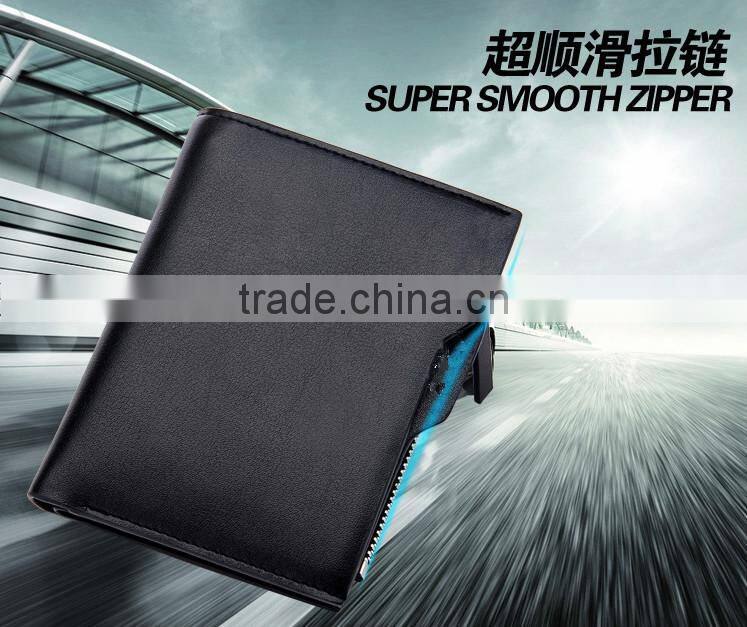 Leather manufacture product men business wallet China