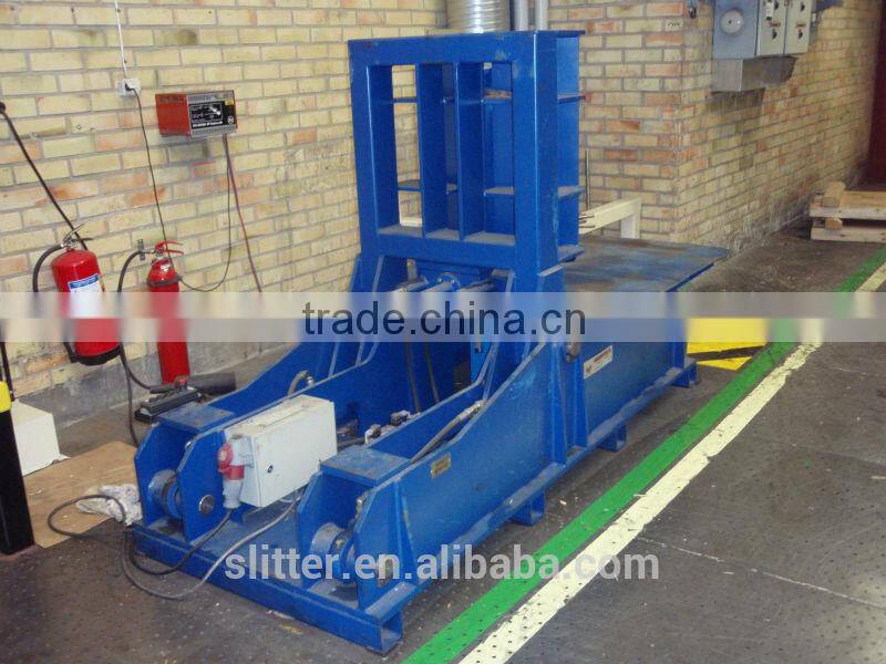 china hydraulic automatic steel coils up-ender machine