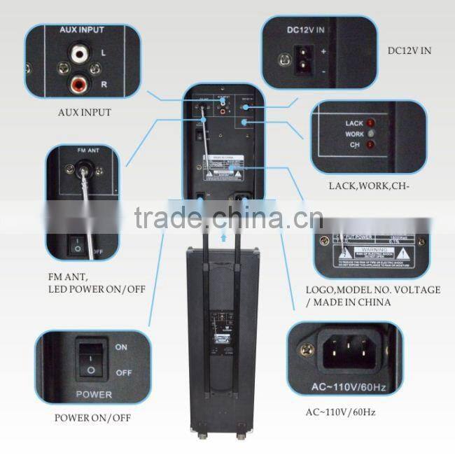 12 inch subwoofer portabl bluetooth speaker,car subwoofer box