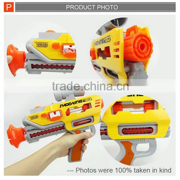 Cheap plastic air toy gun papper bullet gun toy for kids