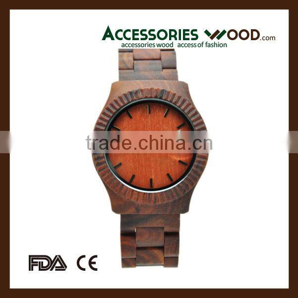 Durable classical fitness band japan wooden watch