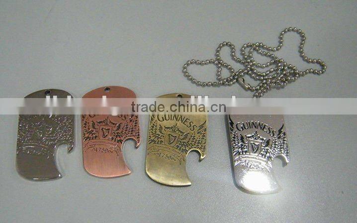 engraved dog tag, custom pet tag, dog tag with bottle opener