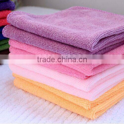 Family with a microfiber towel