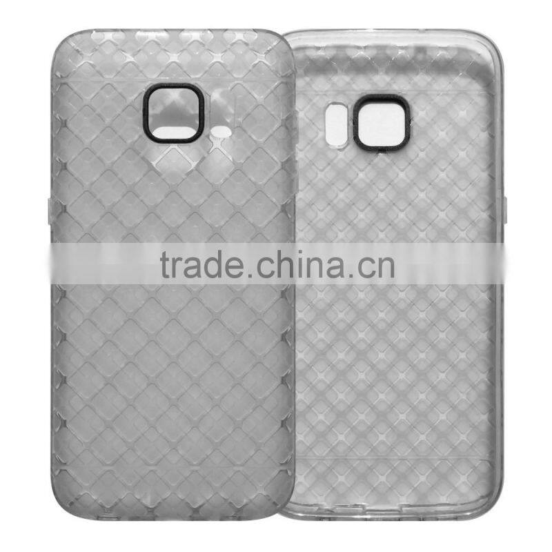 Free sample mobile acessories rhombus design soft TPU phone case for sumsung s7