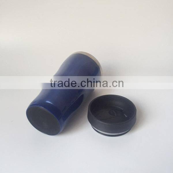 450ml/ 16OZ plastic insulated stainless steel travel mugs