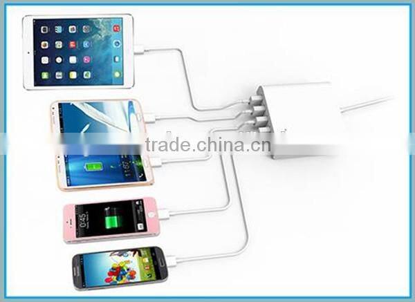 Most popular wall 5V 2A usb multi charger with 5 USB ports