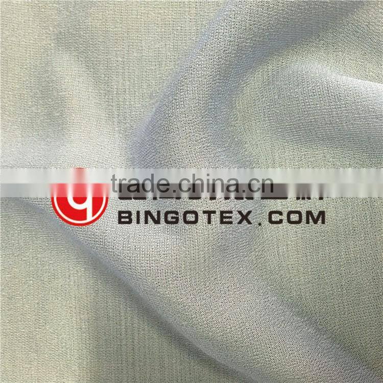 50D viscose shiny crepe chiffon fabric for garment