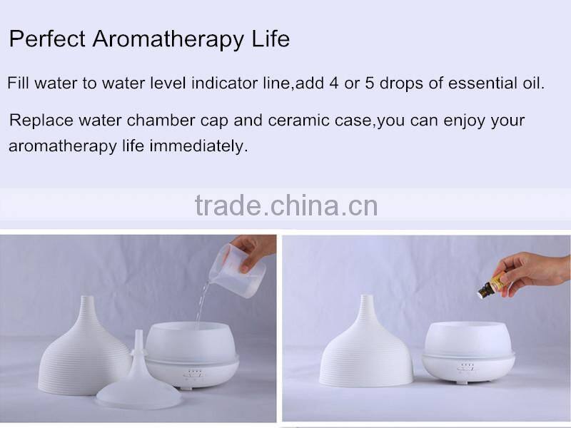 china manufacture cool design 500ml porcelain ultrasonic aroma diffuser/essential oil diffuser