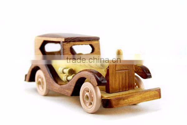 fancy decoration wooden toy car